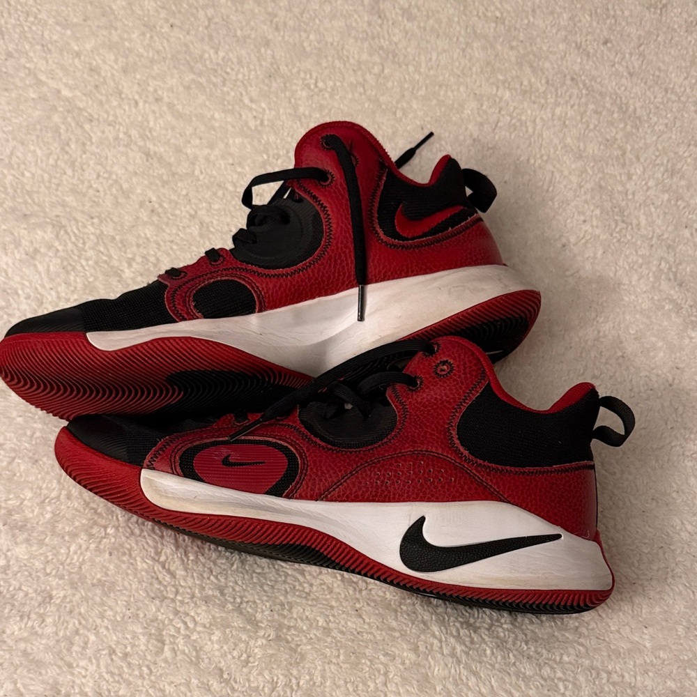 Nike Kids Red and Black Athletic Sneakers